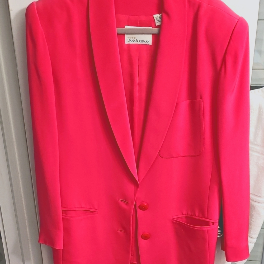 Dana Buchman Vibrant Pink Blazer SIZE 14